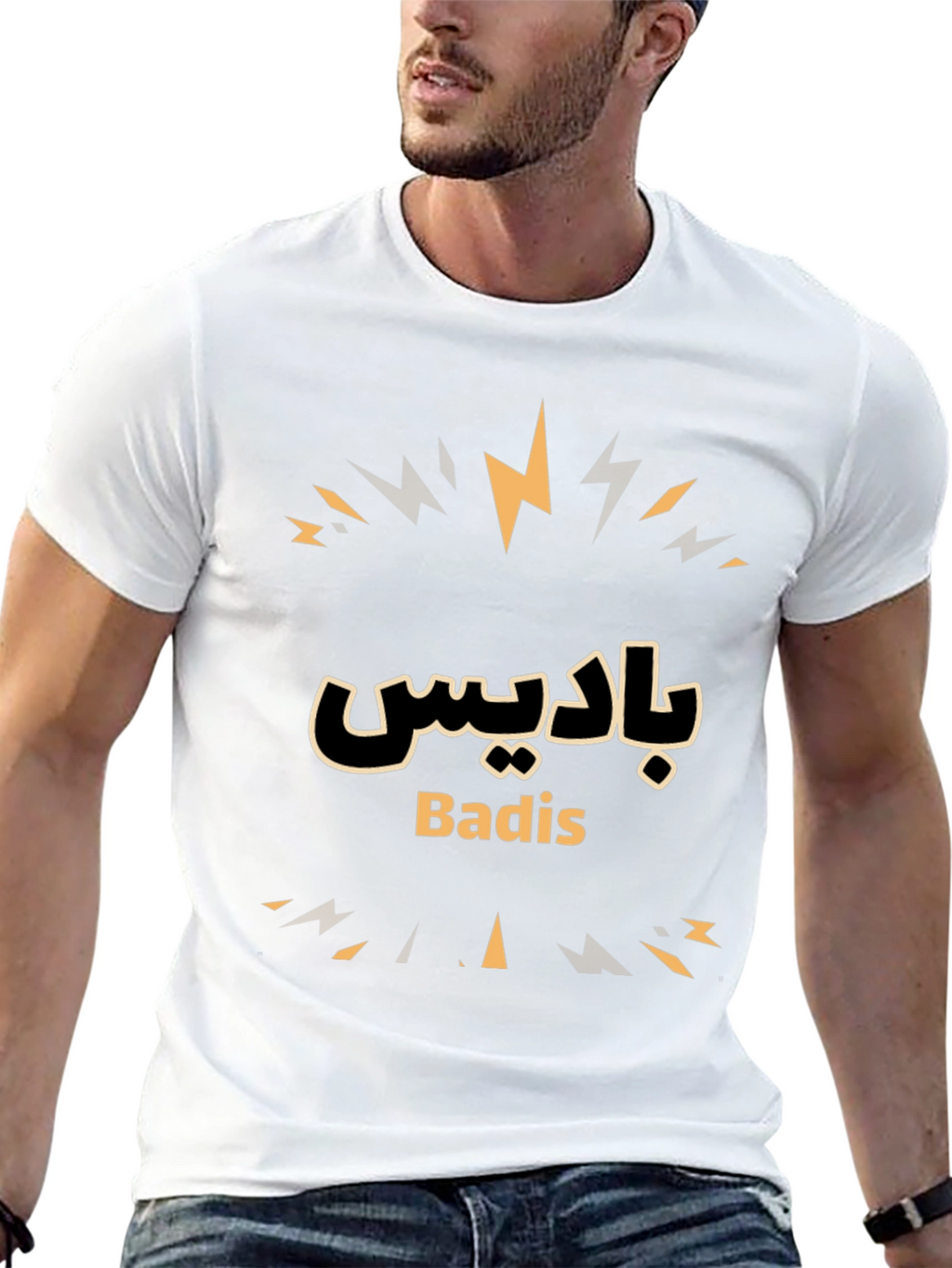 Badis Graphic Tee - Stylish Black Cotton T-Shirt