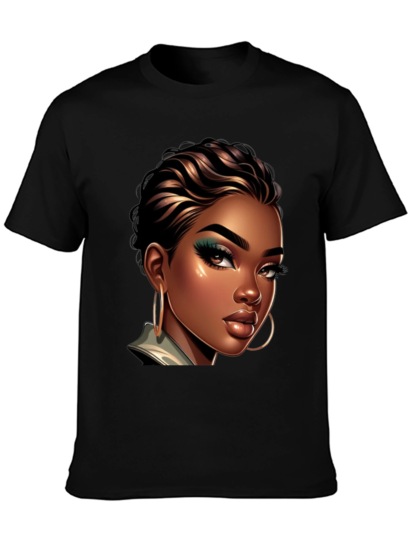 Stylish Woman Portrait Graphic Tee