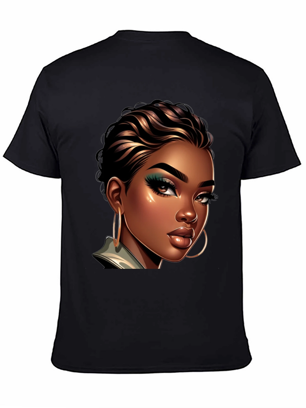 Stylish Woman Portrait Graphic Tee