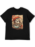 Sloth Ramen T-Shirt - Cute Anime Style
