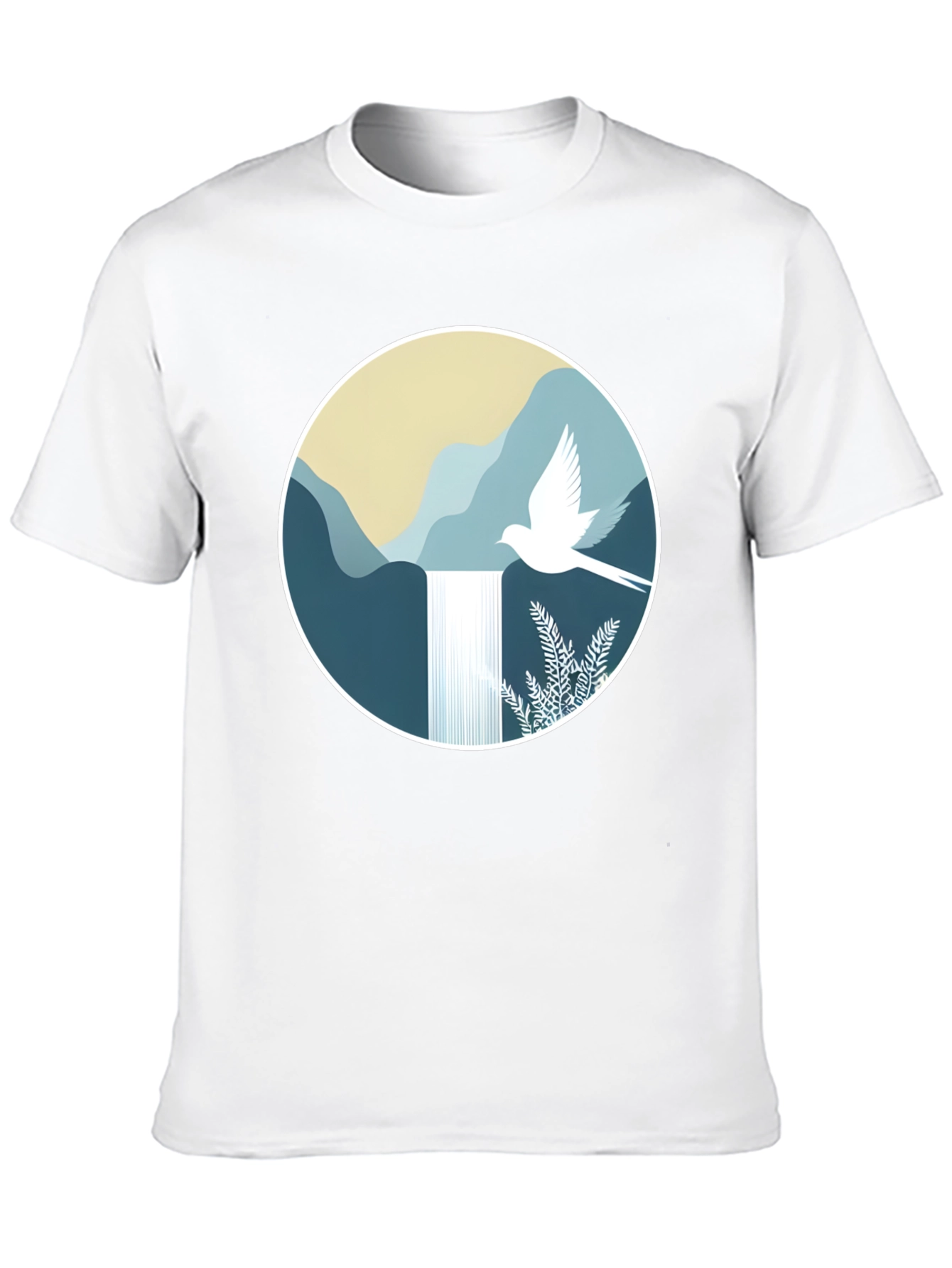 Nature Dove Graphic Tee - Mens Black T-Shirt