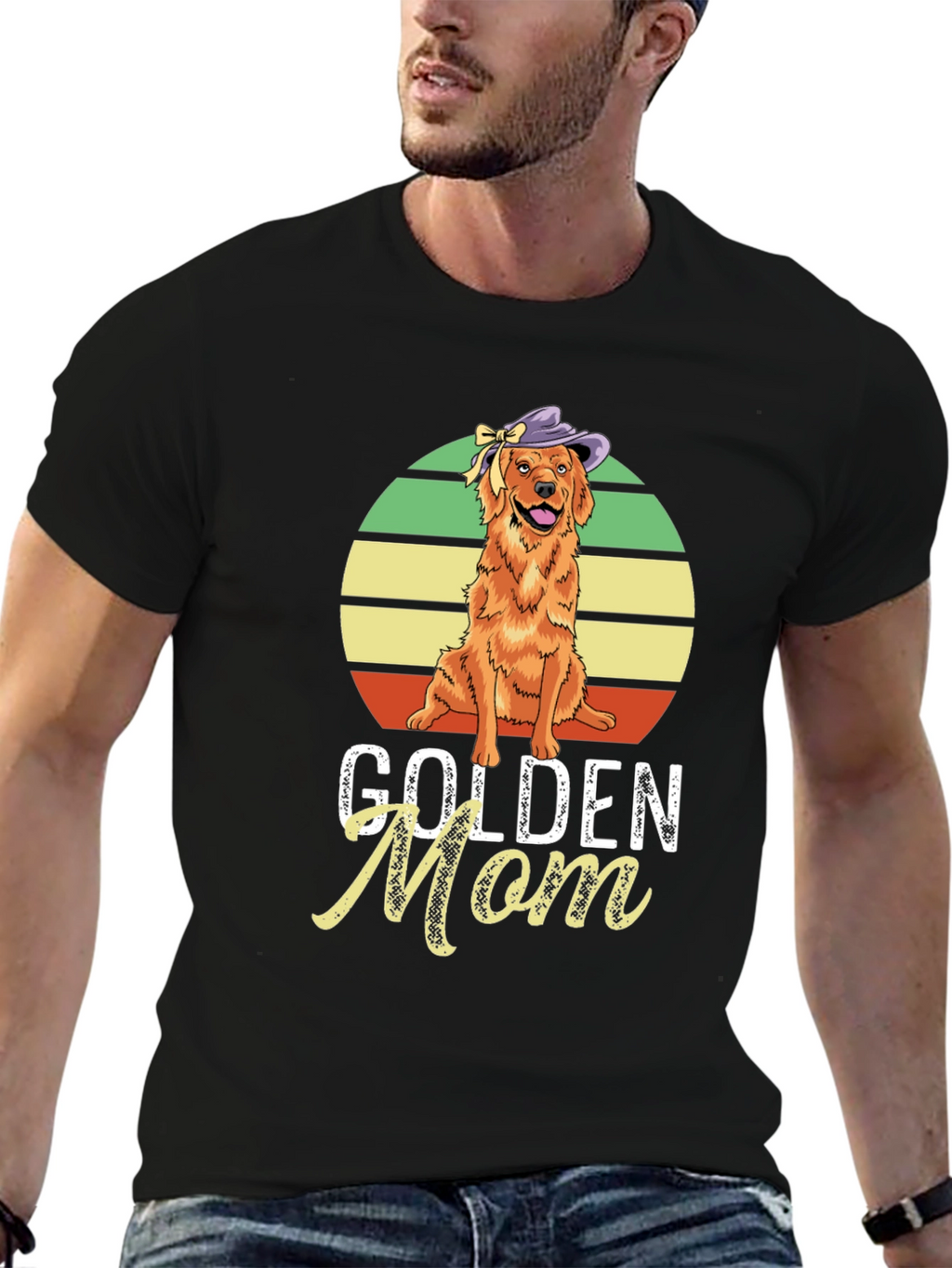 Golden Retriever Mom T-Shirt - Cute Dog Lover Tee