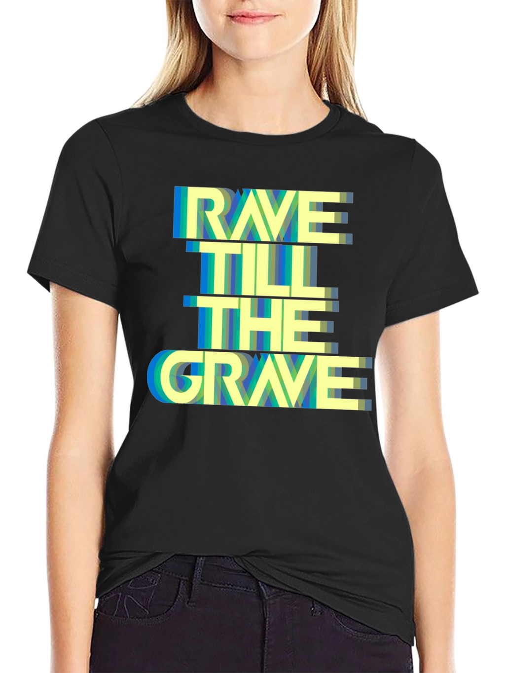 Rave Till The Grave Graphic Tee