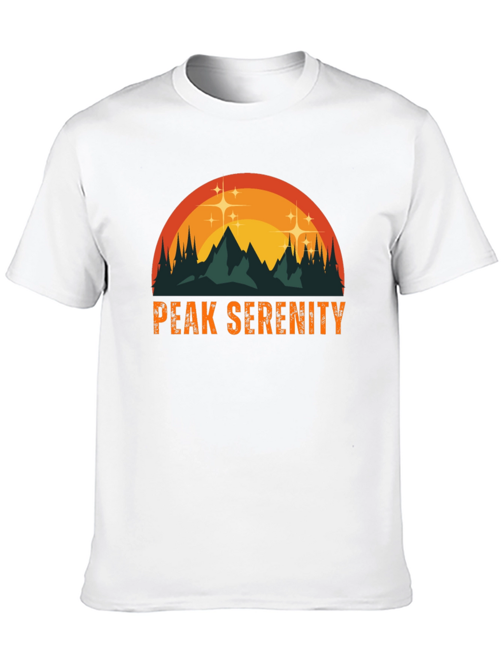 Peak Serenity Graphic Tee - Black Mountain T-Shirt