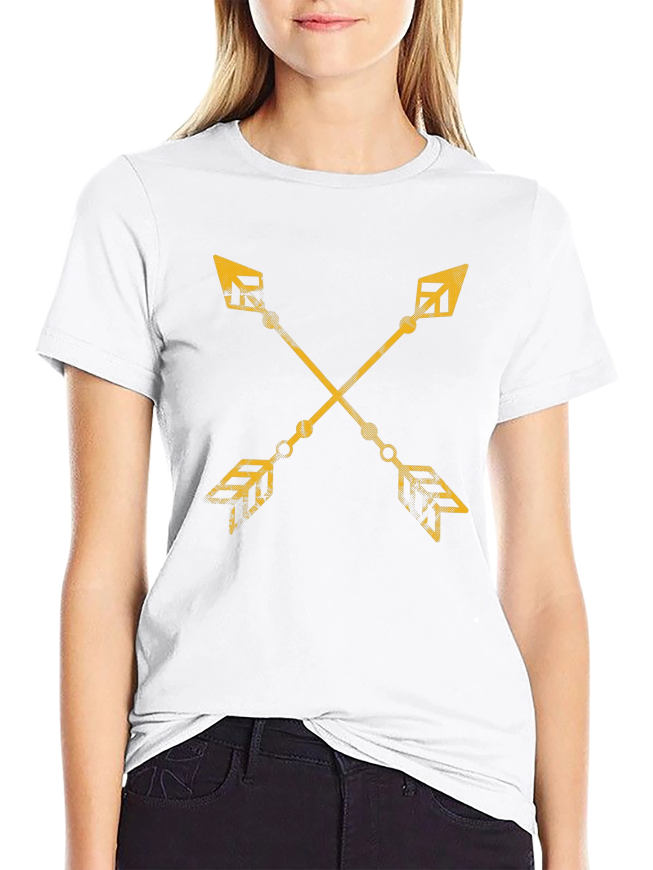 Crossed Arrow Graphic Black T-Shirt
