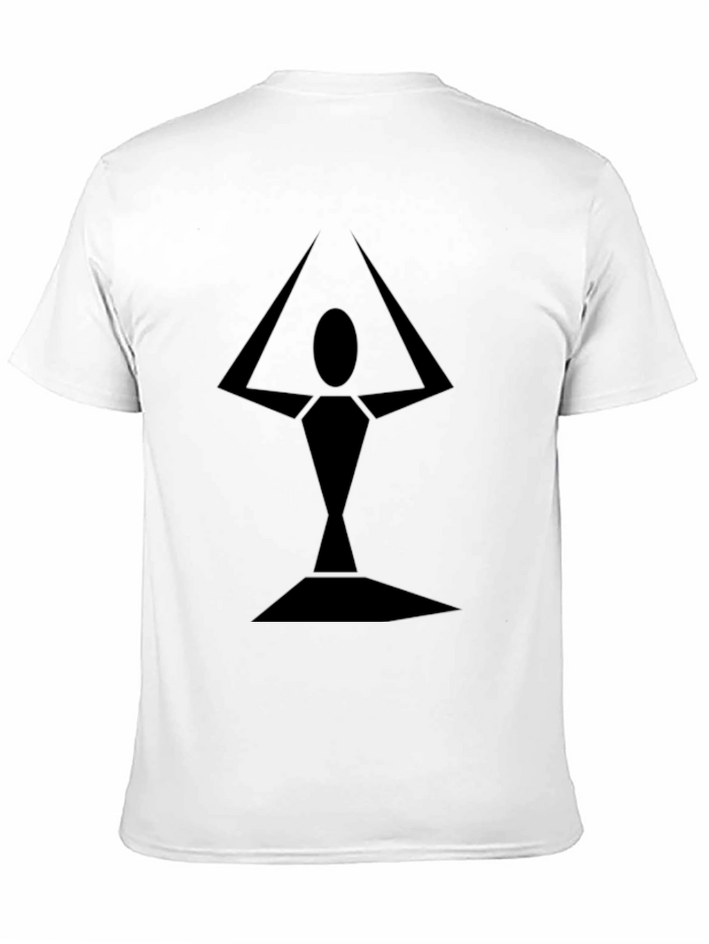 Geometric Abstract Black Tee