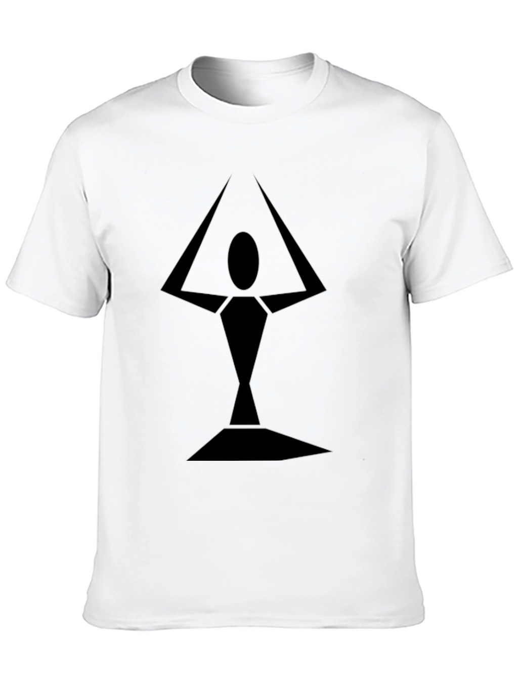 Geometric Abstract Black Tee
