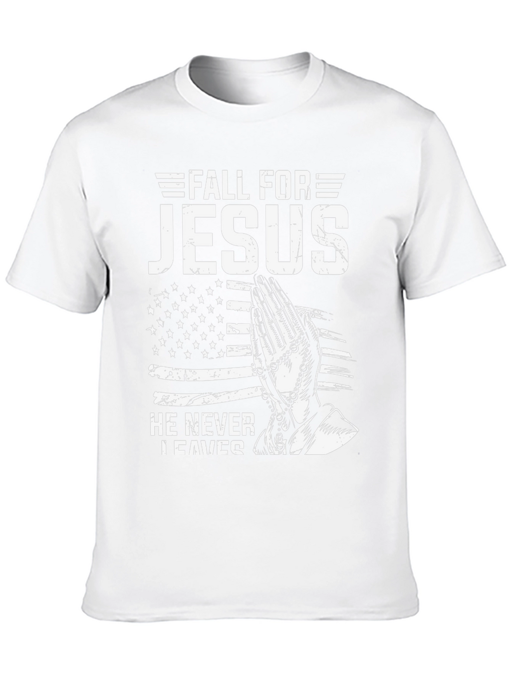 Fall For Jesus Christian T-Shirt - Never Leaves