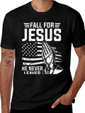 Fall For Jesus Christian T-Shirt - Never Leaves