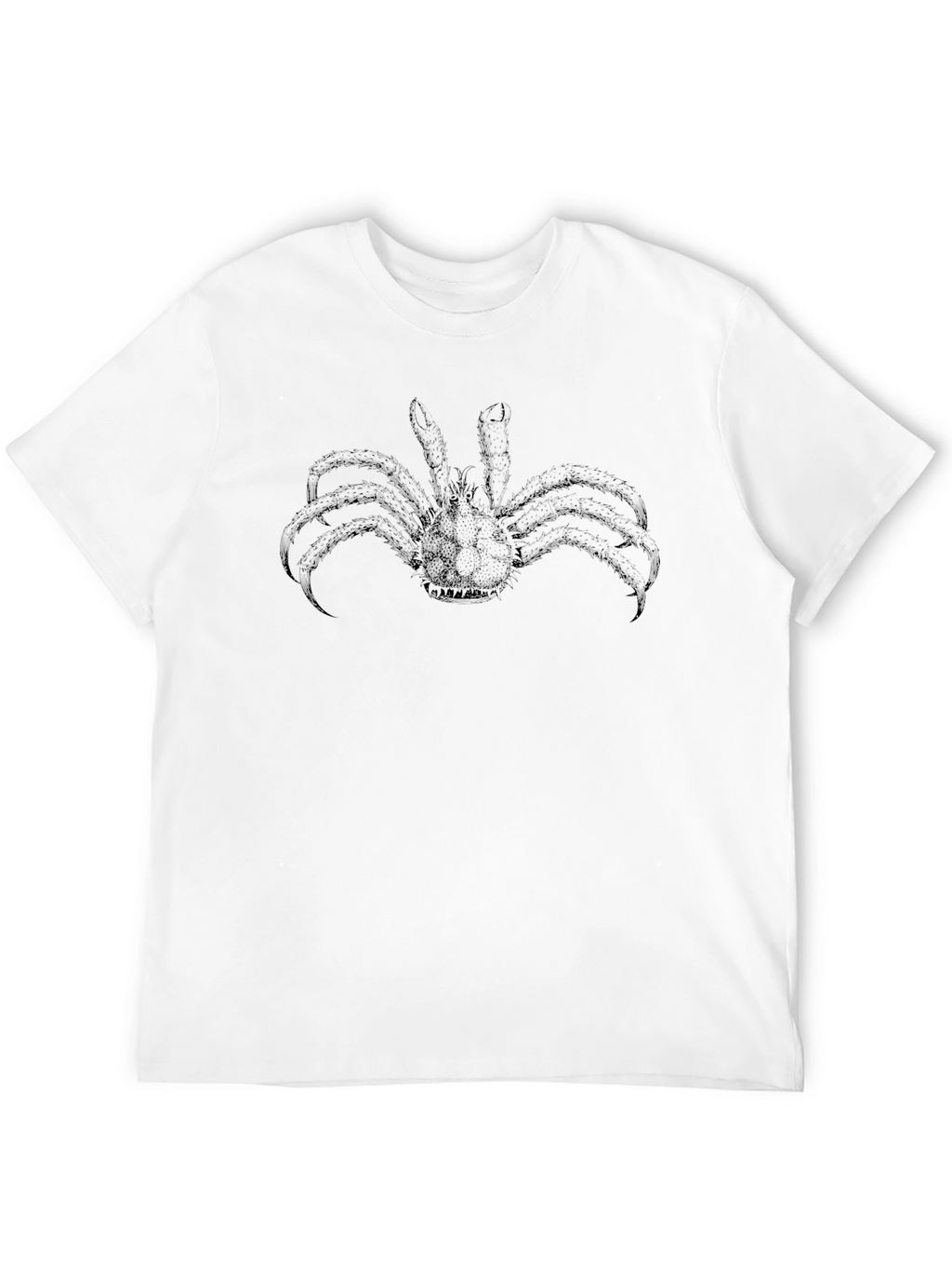 Mens Black Crab Graphic Tee