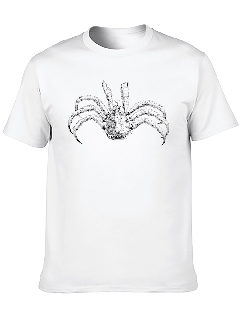 Mens Black Crab Graphic Tee