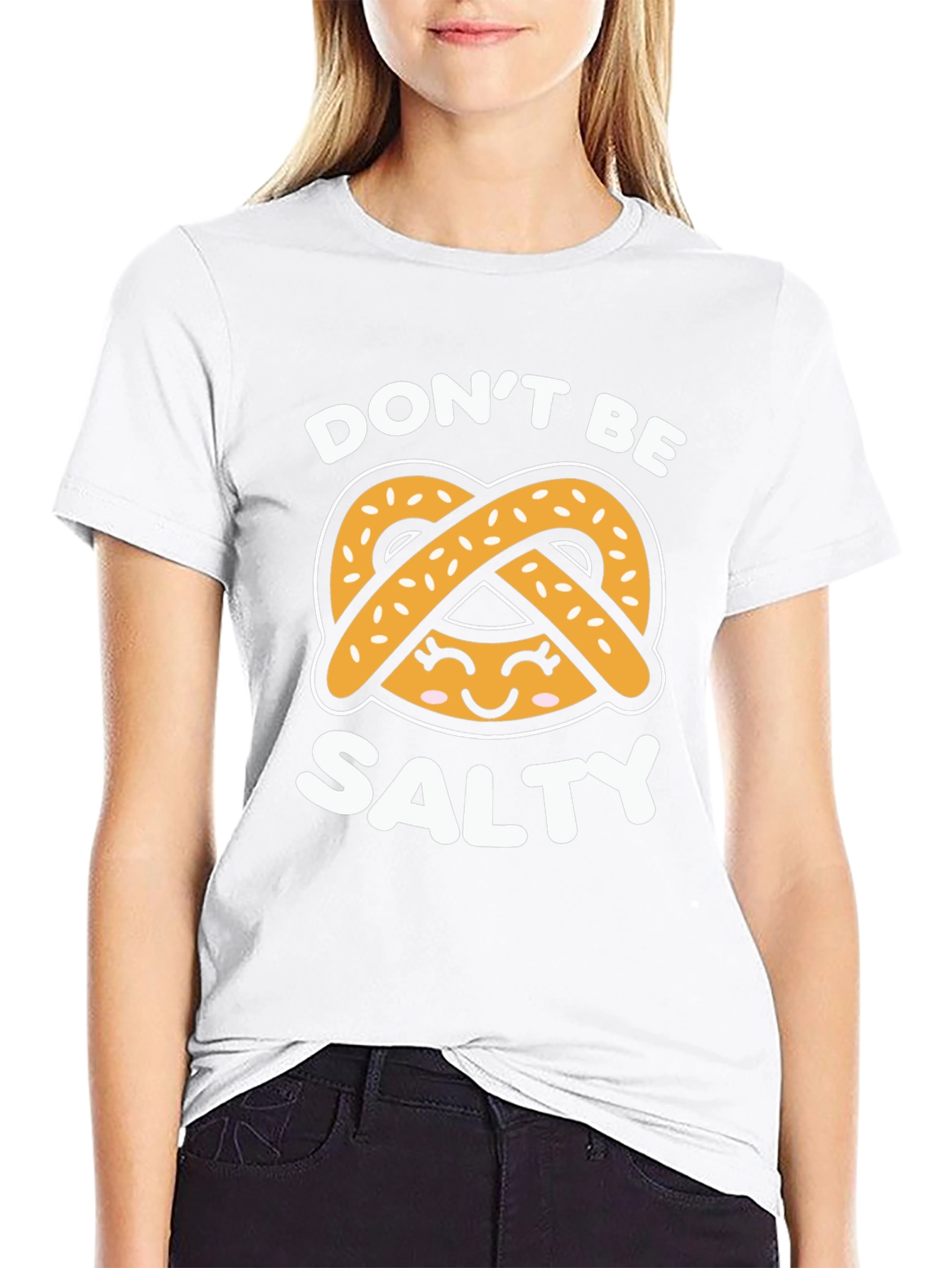 Dont Be Salty Pretzel Graphic T-Shirt