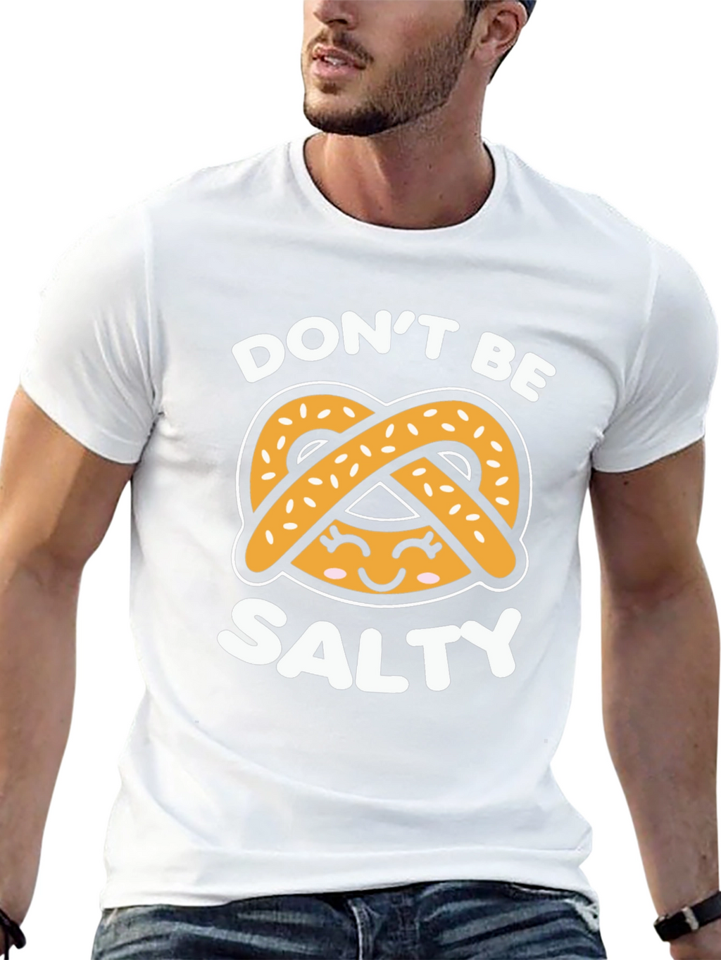 Dont Be Salty Pretzel Graphic T-Shirt