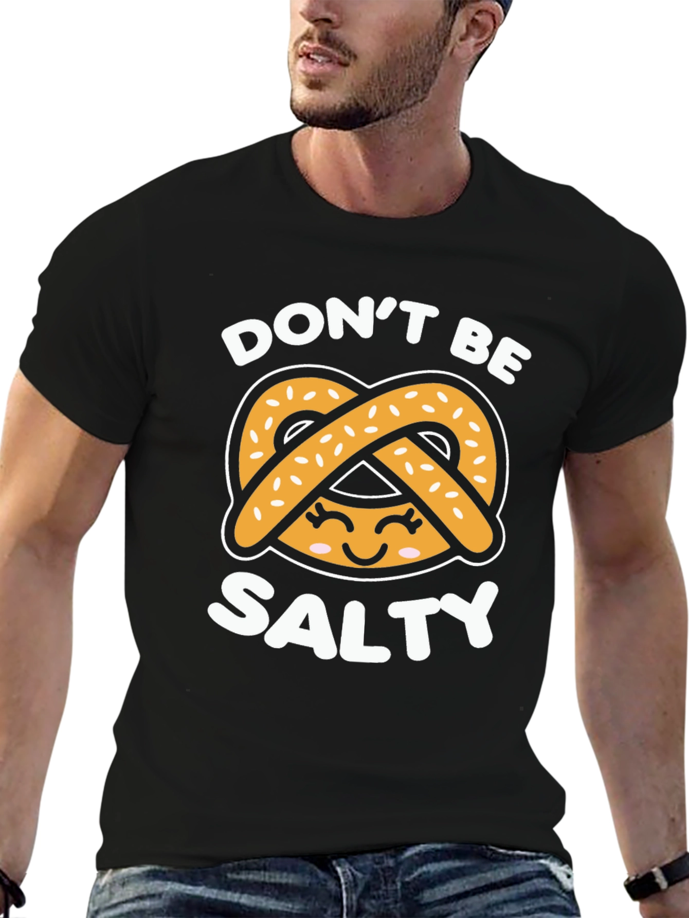 Dont Be Salty Pretzel Graphic T-Shirt