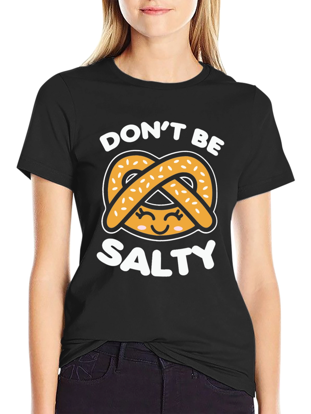 Dont Be Salty Pretzel Graphic T-Shirt