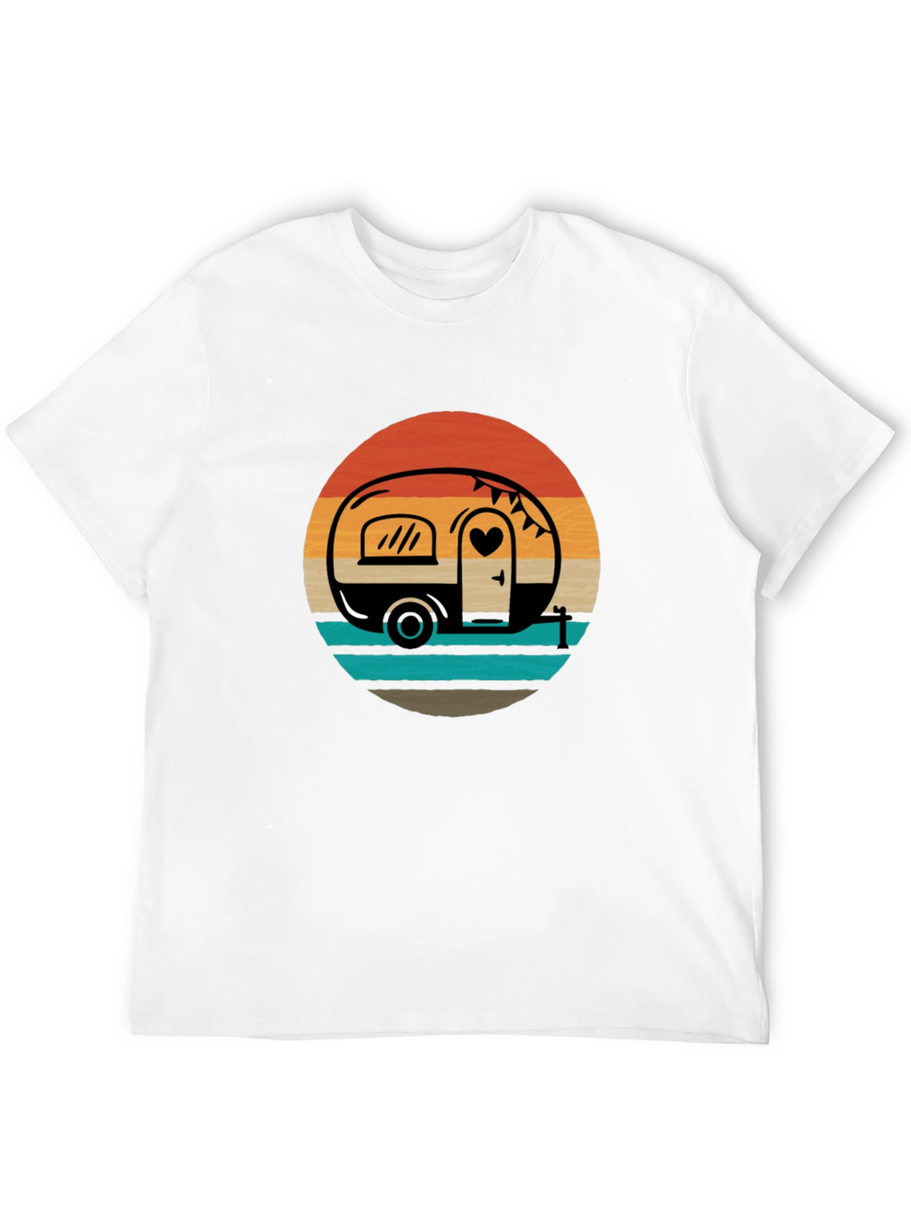 Retro Camper Sunset Graphic Tee