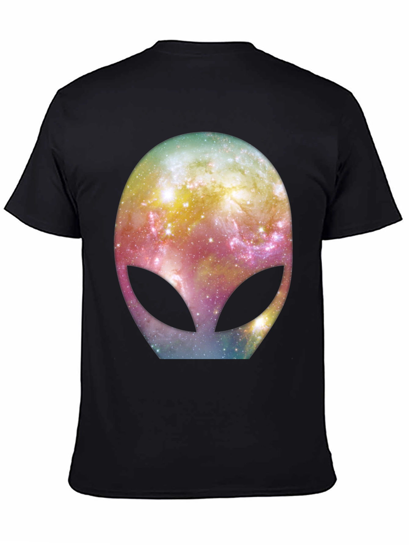 Galaxy Alien Graphic Black T-Shirt