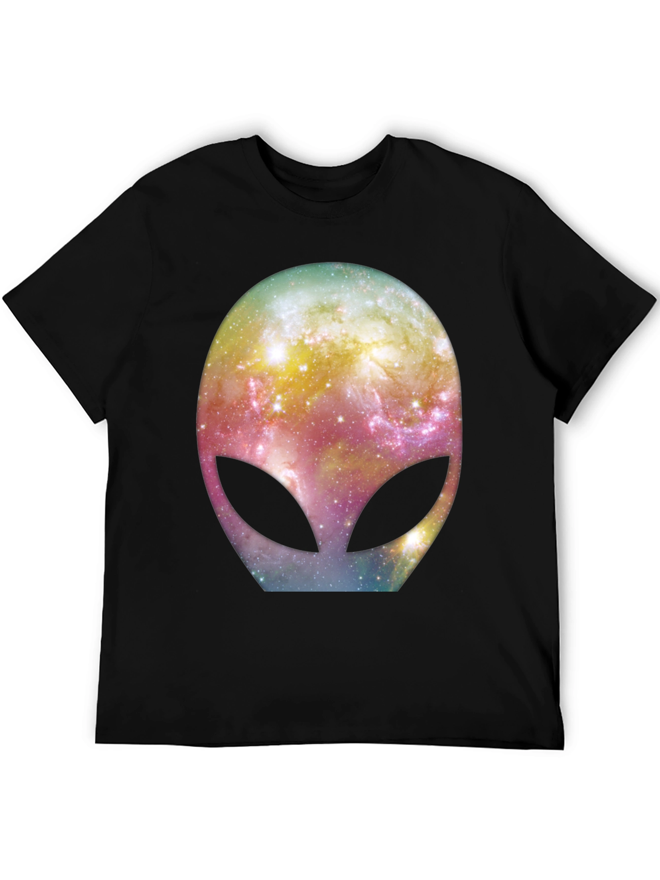 Galaxy Alien Graphic Black T-Shirt