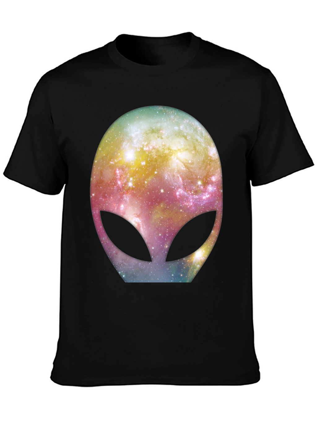 Galaxy Alien Graphic Black T-Shirt