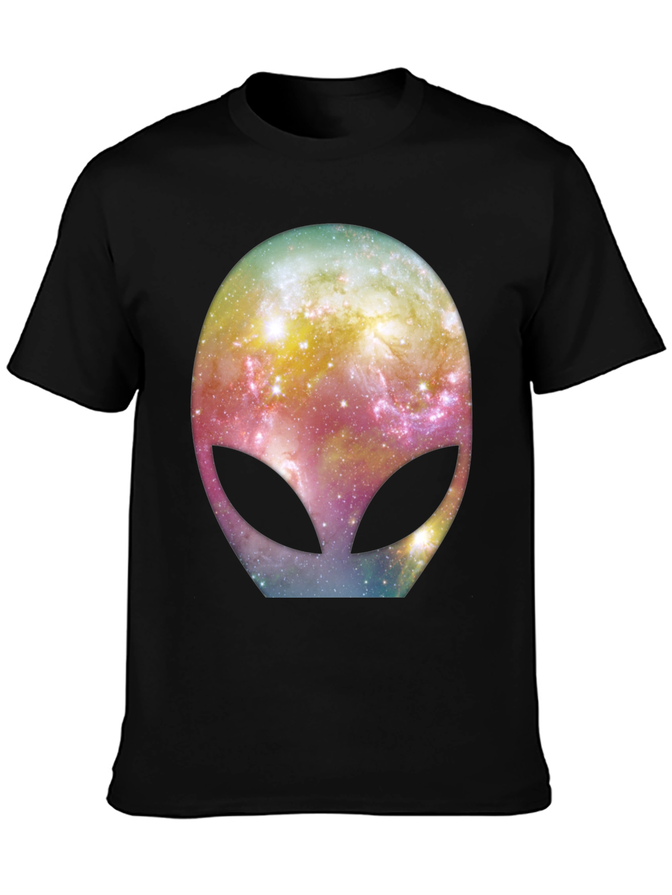 Galaxy Alien Graphic Black T-Shirt