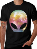 Galaxy Alien Graphic Black T-Shirt