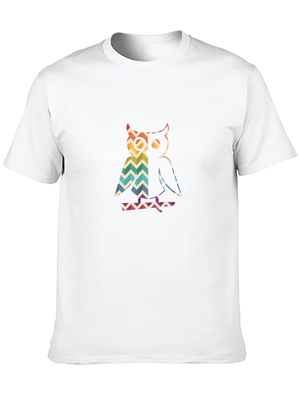 Retro Owl Graphic Tee - Mens Black T-Shirt