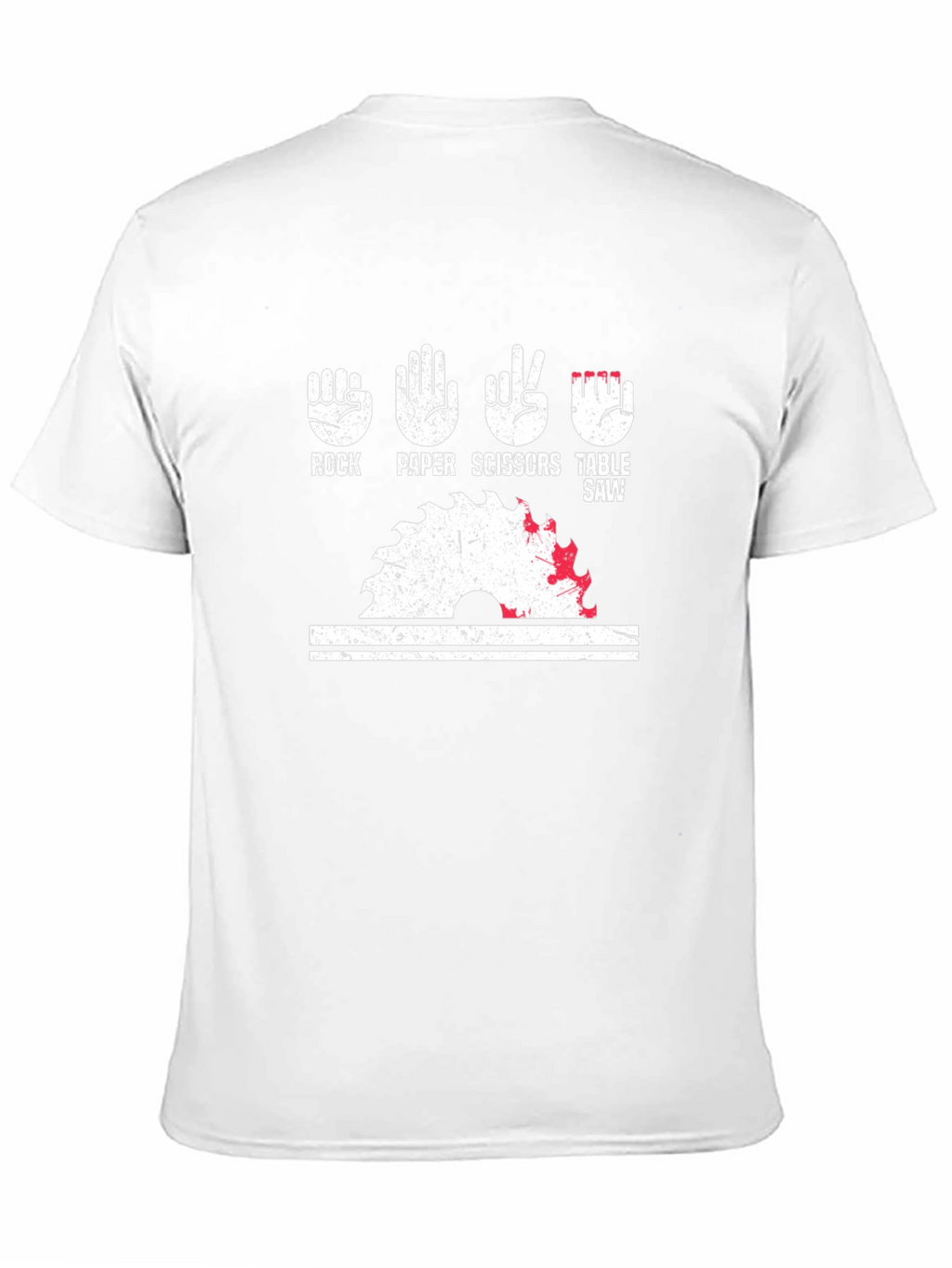 Rock Paper Scissors Table Saw Funny T-Shirt