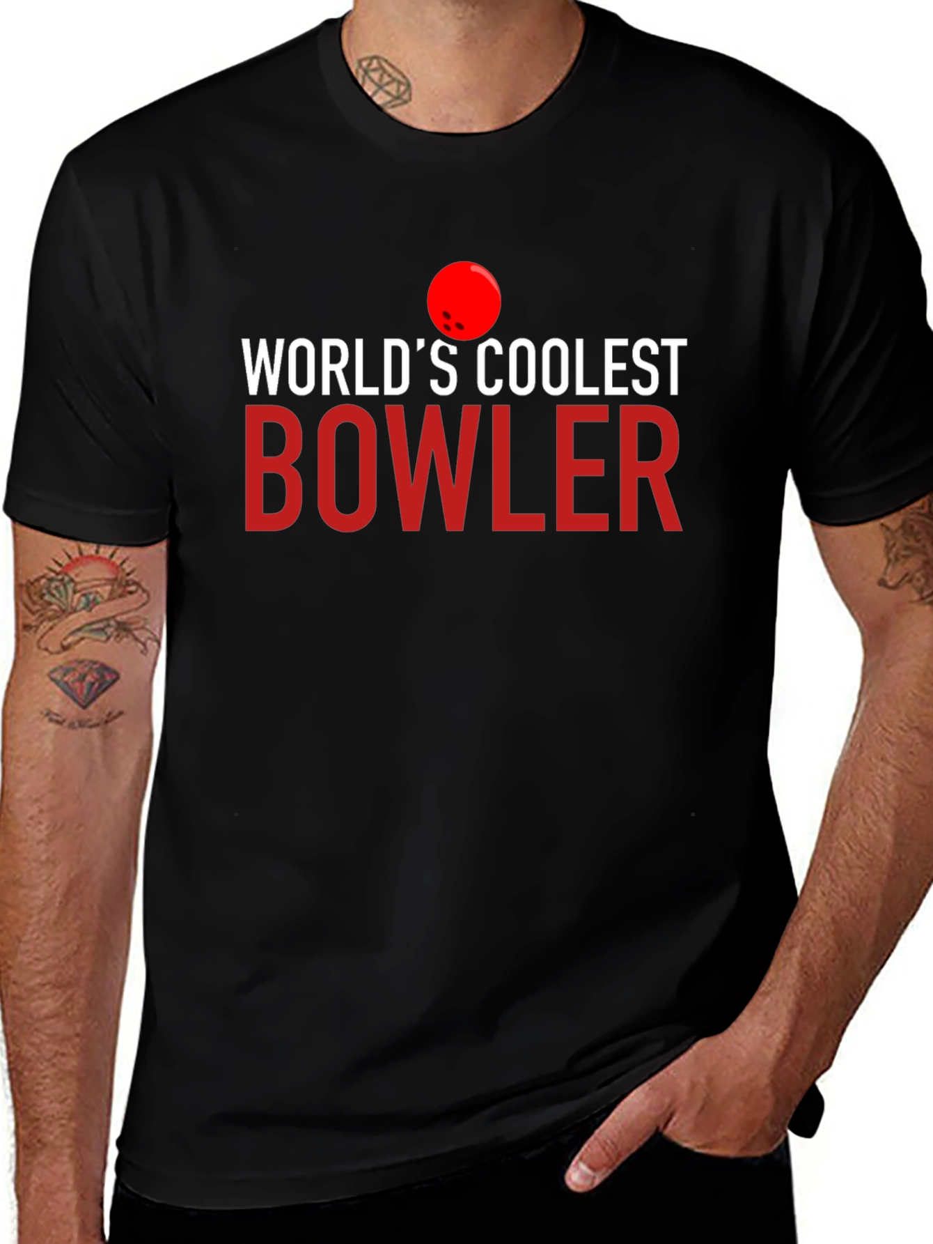 Worlds Coolest Bowler Graphic T-Shirt