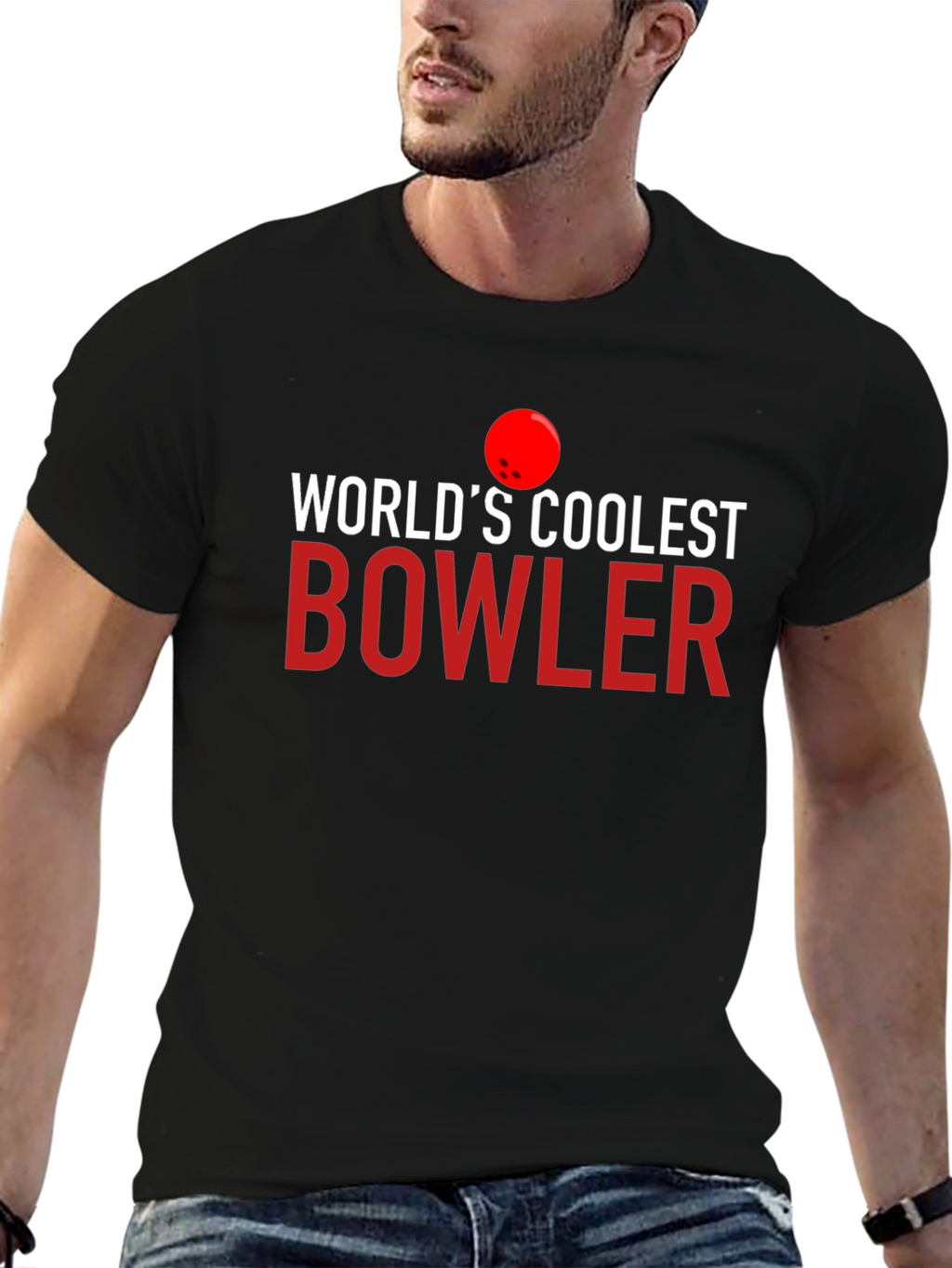 Worlds Coolest Bowler Graphic T-Shirt