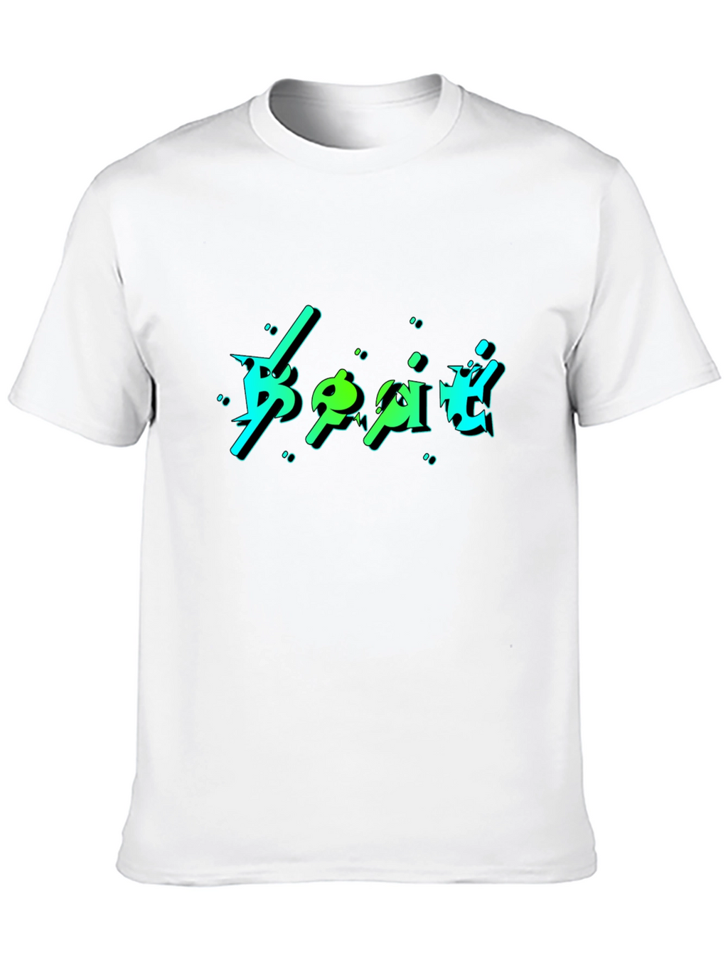 Bold Graphic Print Black T-Shirt