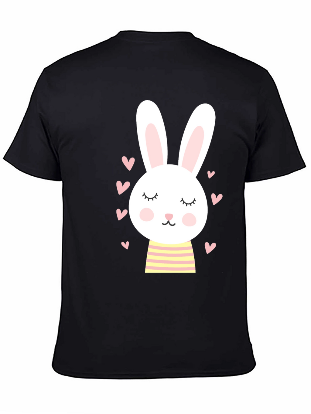 Cute Bunny Graphic Tee - Soft Cotton Blend