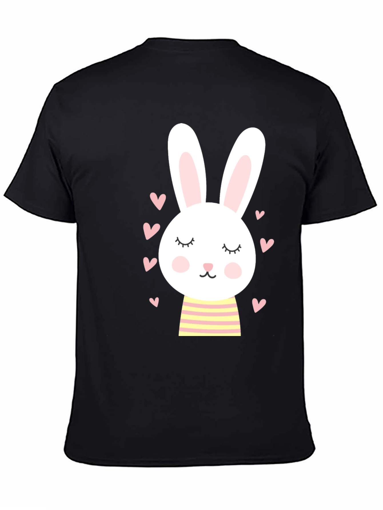 Cute Bunny Graphic Tee - Soft Cotton Blend
