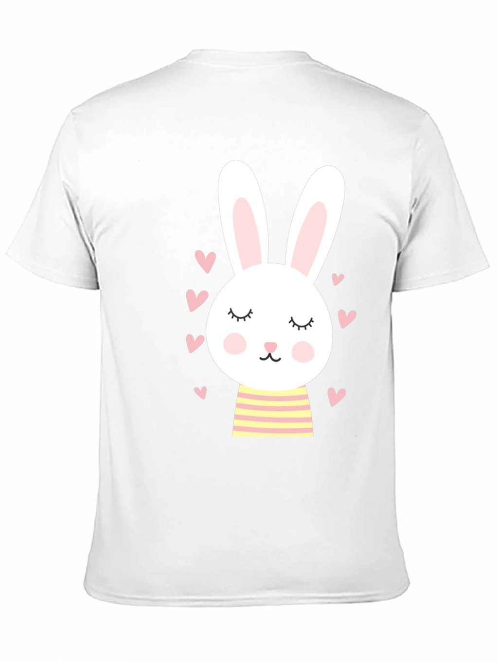 Cute Bunny Graphic Tee - Soft Cotton Blend
