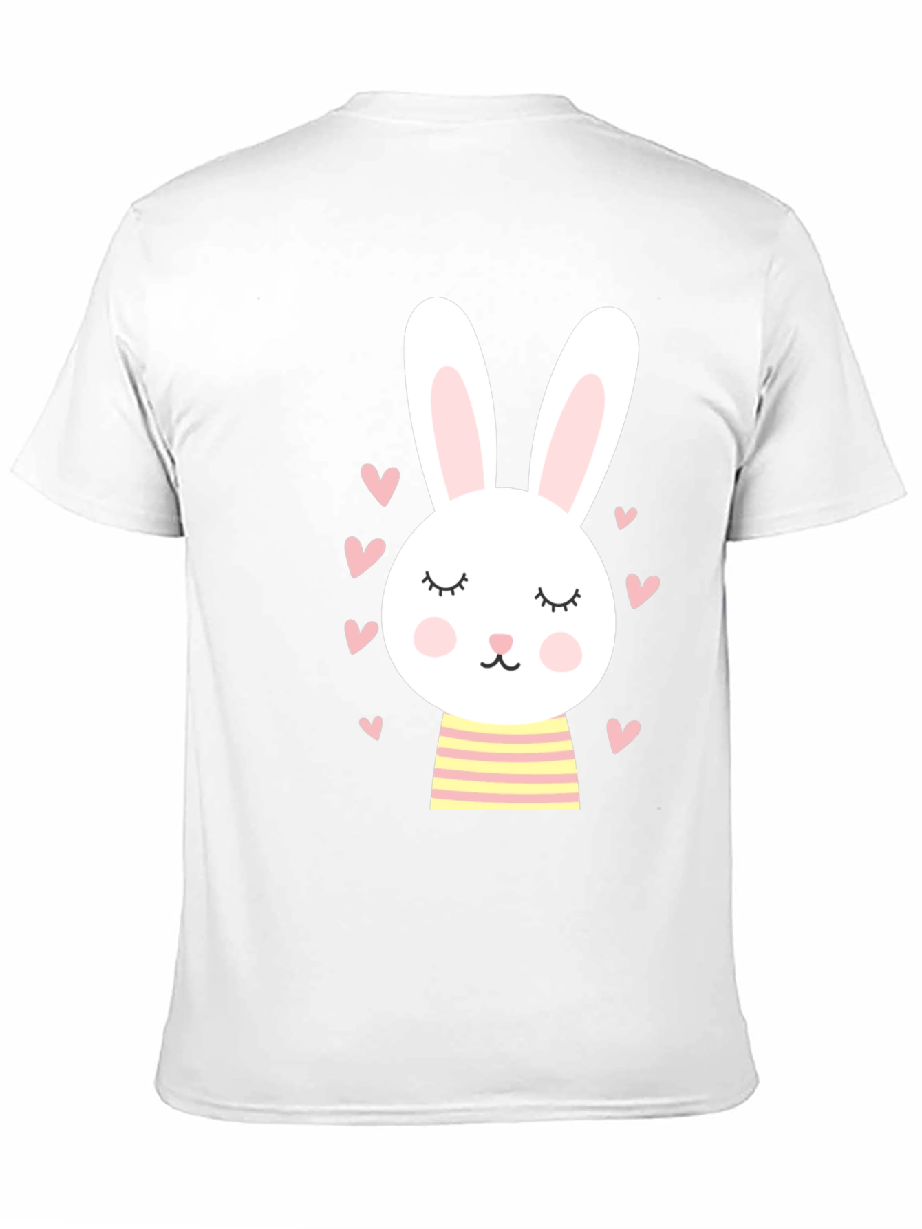 Cute Bunny Graphic Tee - Soft Cotton Blend