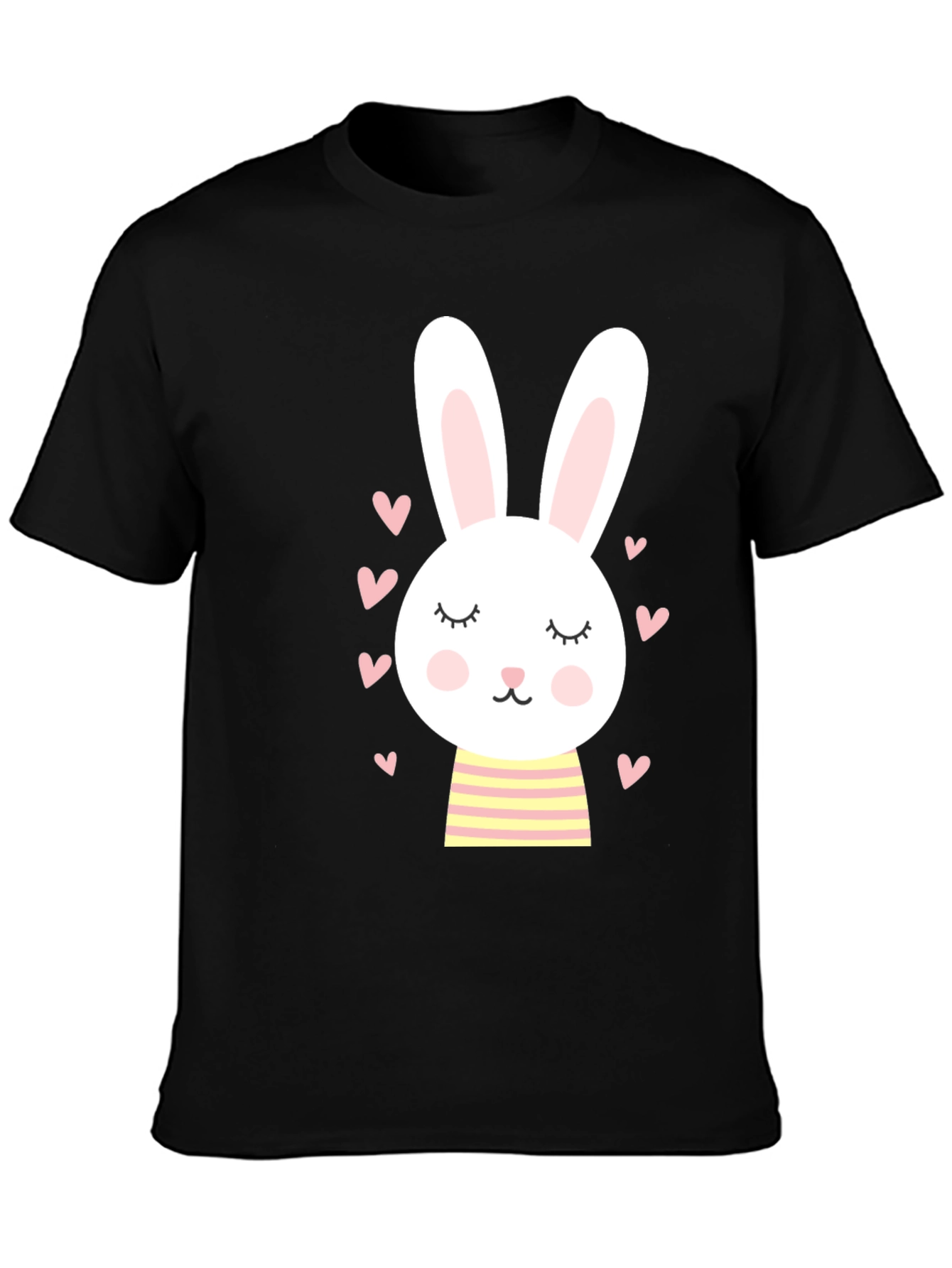 Cute Bunny Graphic Tee - Soft Cotton Blend