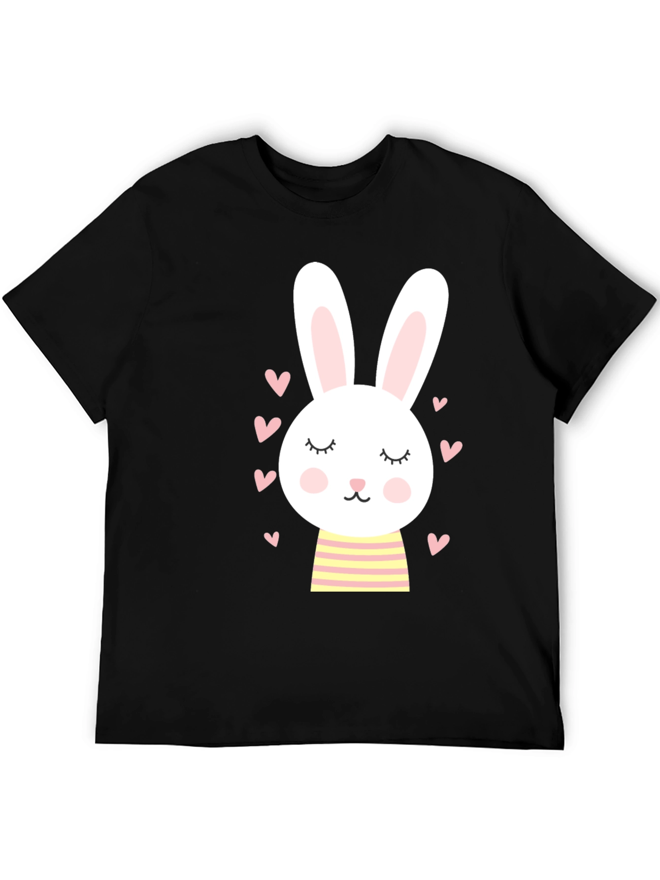 Cute Bunny Graphic Tee - Soft Cotton Blend