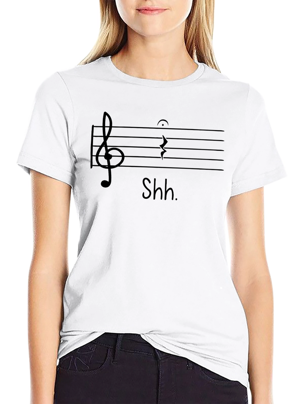 Shh Music Note T-Shirt