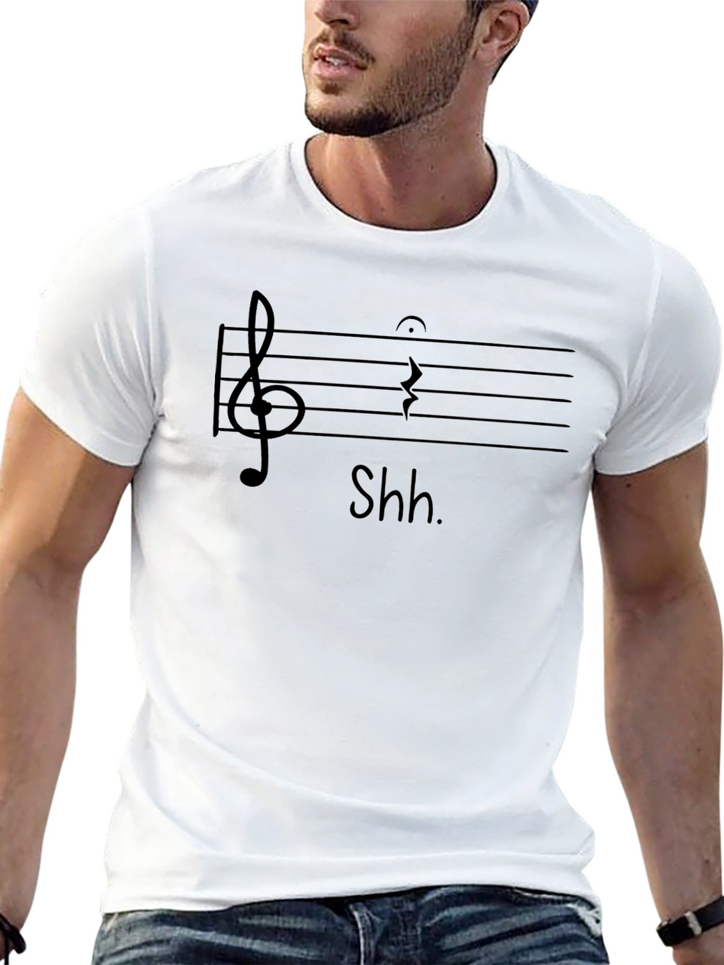 Shh Music Note T-Shirt
