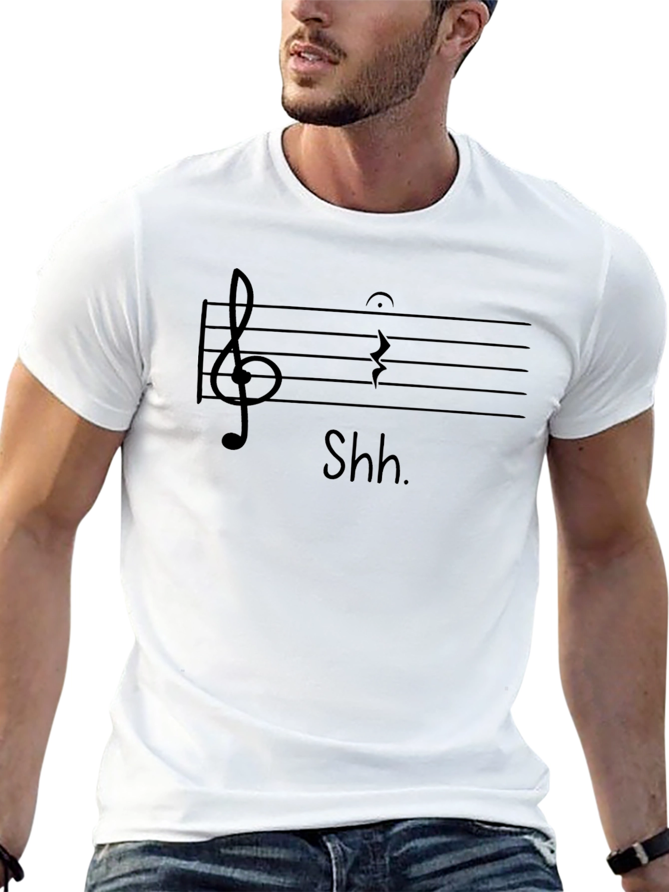 Shh Music Note T-Shirt