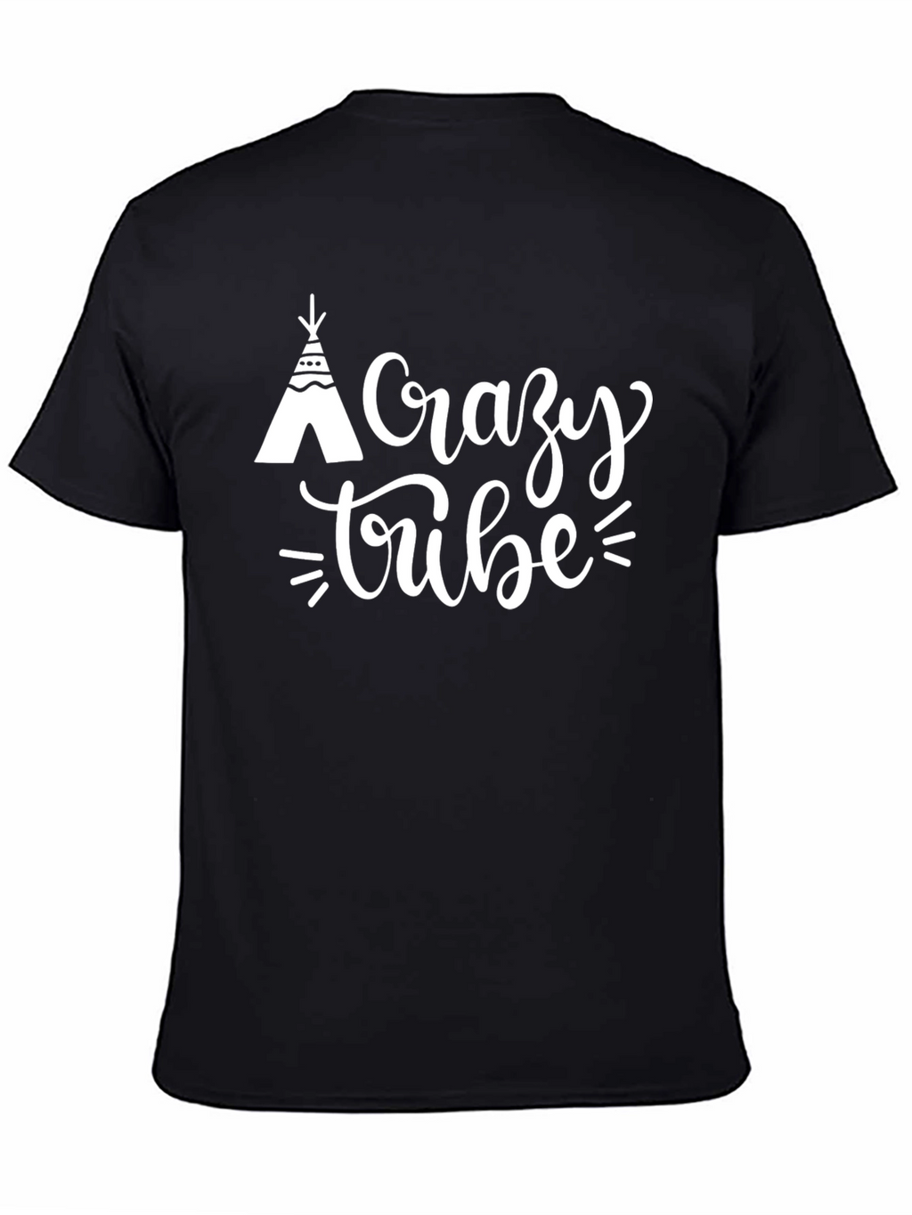 Crazy Tribe Graphic Tee - Black