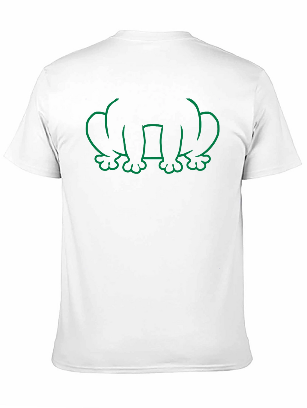 Frog Outline Graphic Tee - Black Cotton T-Shirt