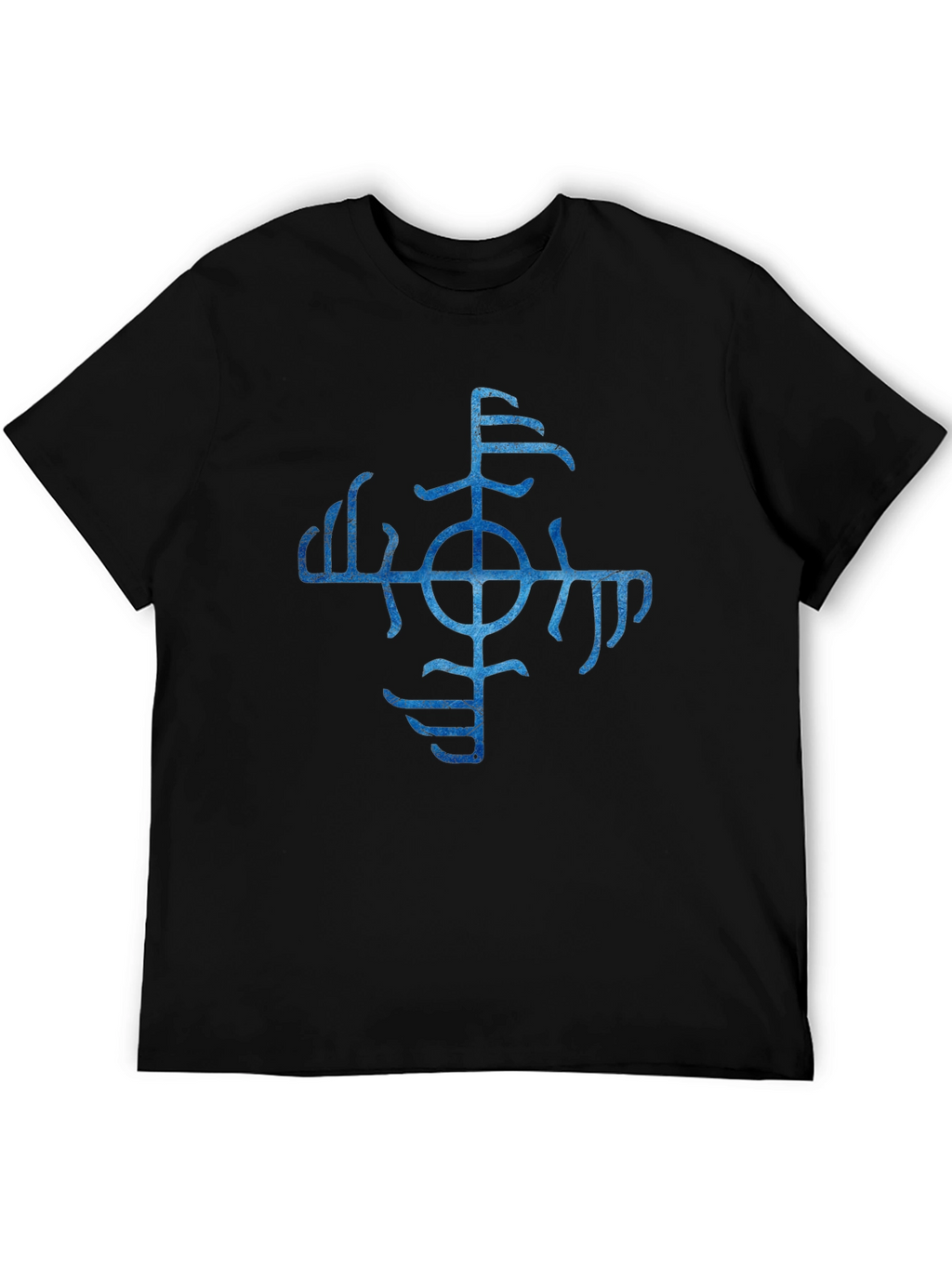 Vegvisir Compass Black T-Shirt Norse Viking Runes