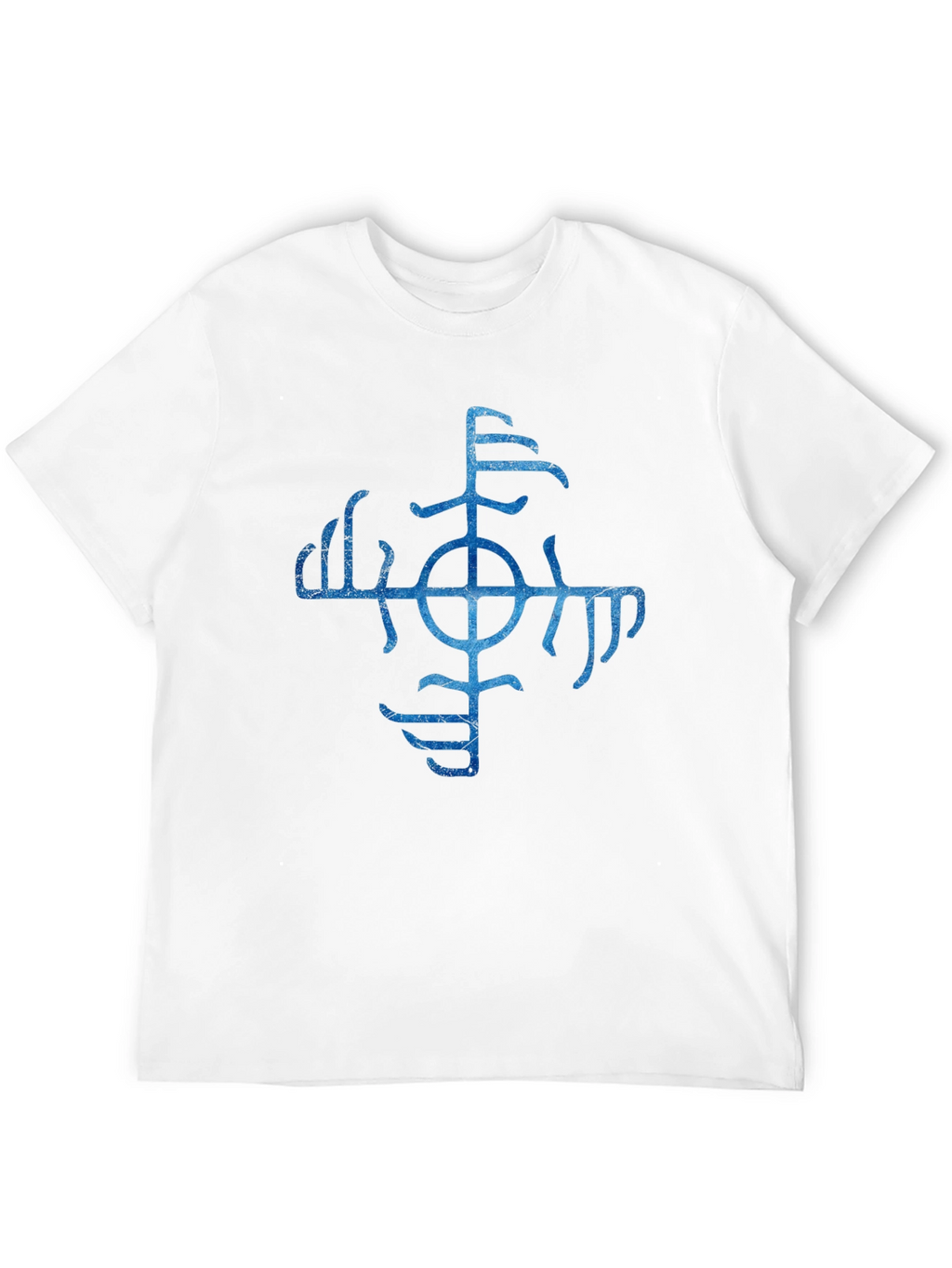Vegvisir Compass Black T-Shirt Norse Viking Runes