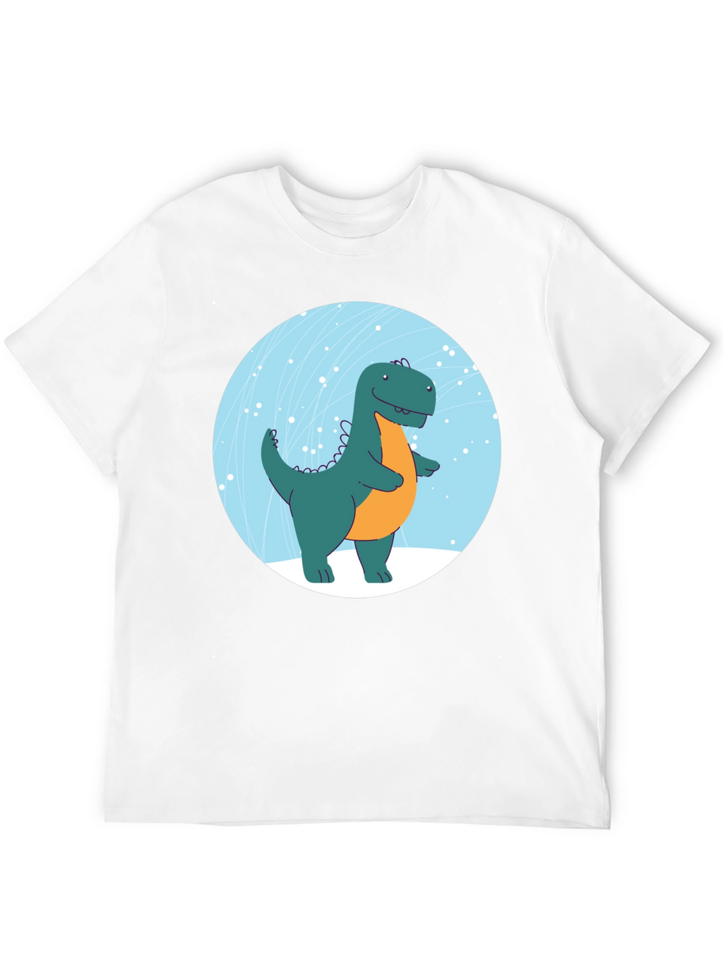 Dinosaur Graphic Print Black T-Shirt