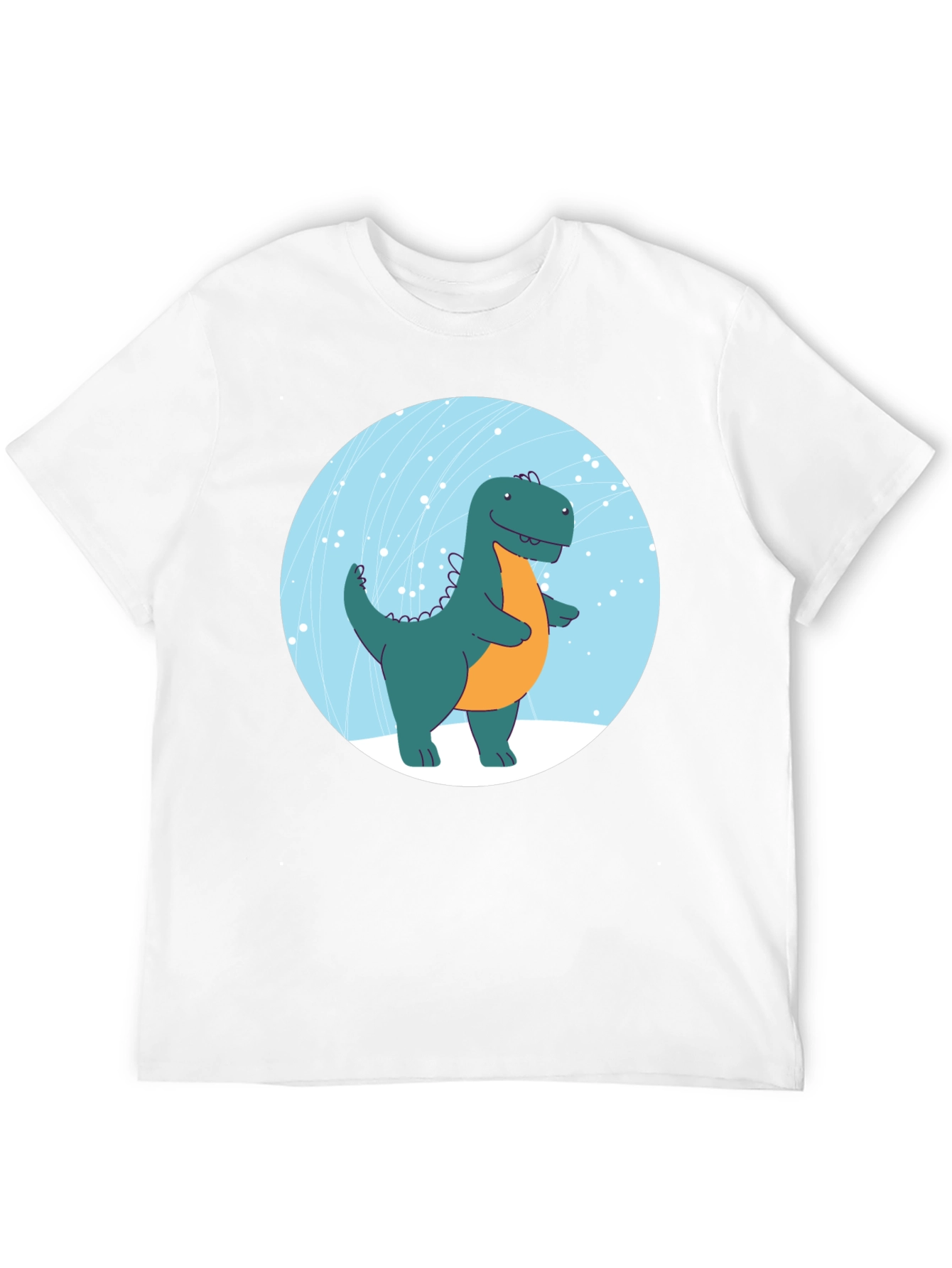 Dinosaur Graphic Print Black T-Shirt