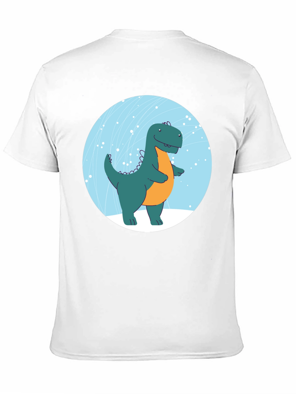 Dinosaur Graphic Print Black T-Shirt