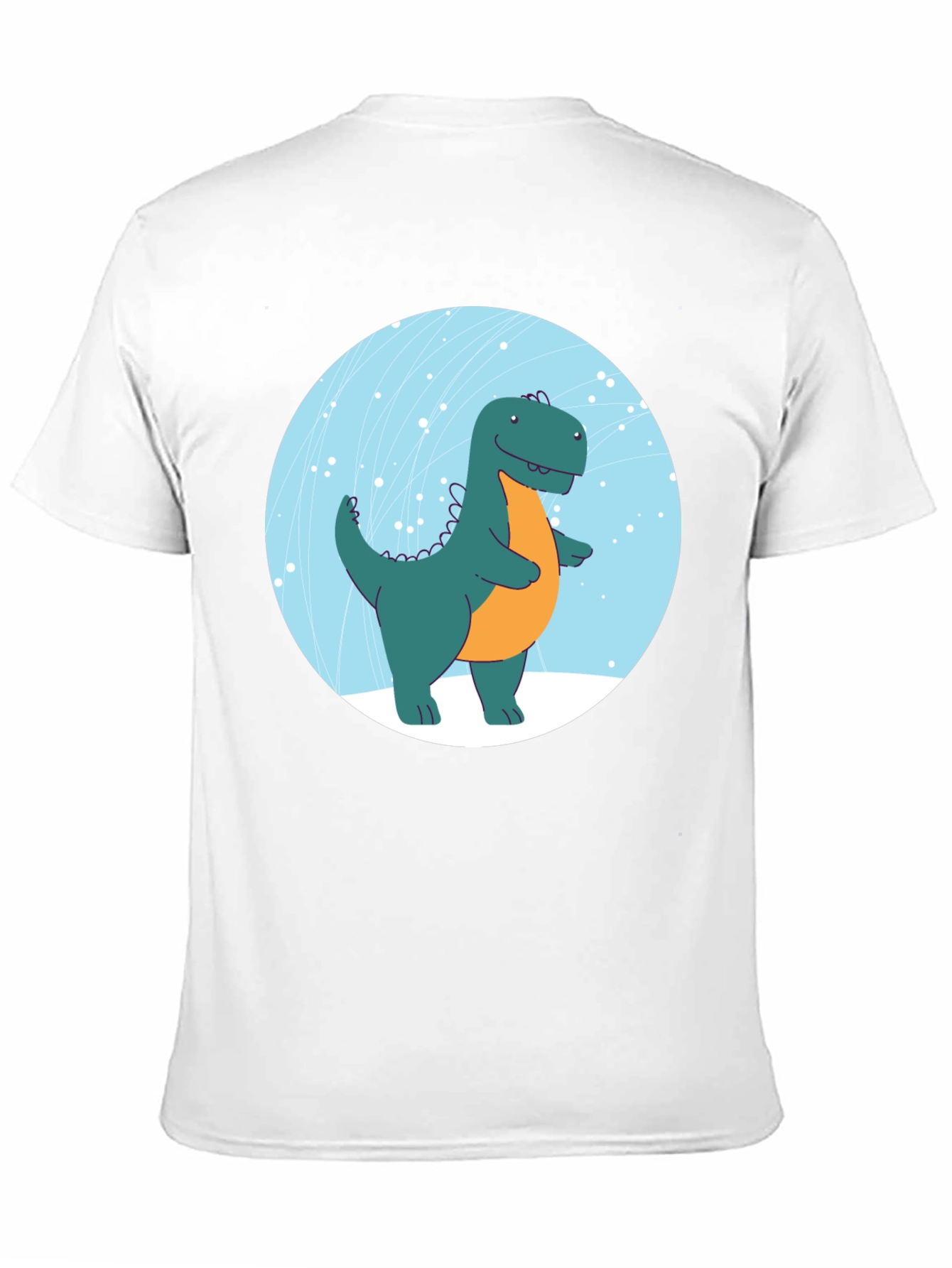 Dinosaur Graphic Print Black T-Shirt
