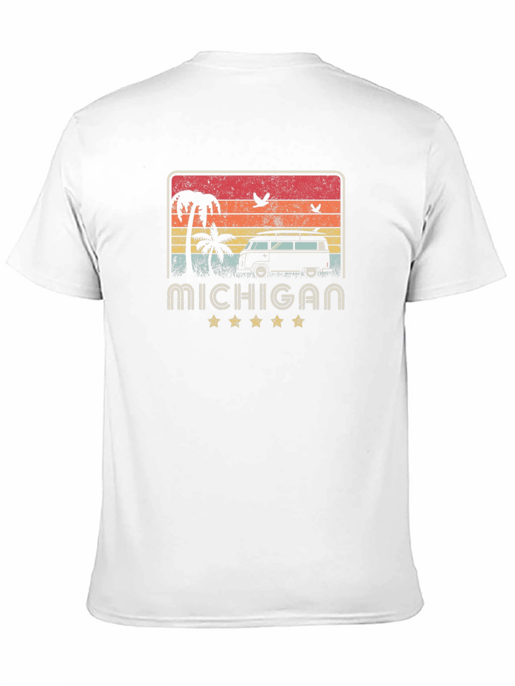 Michigan Retro Surf Van Graphic Tee