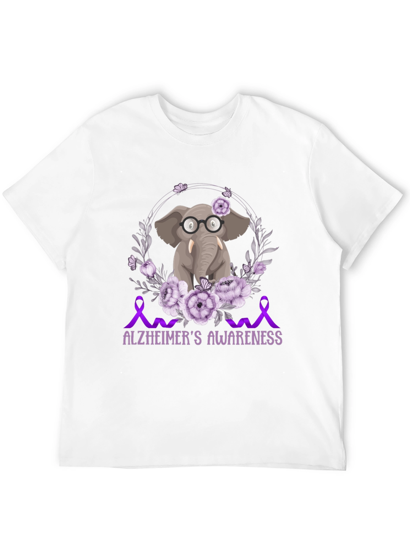 Alzheimers Awareness Elephant T-Shirt