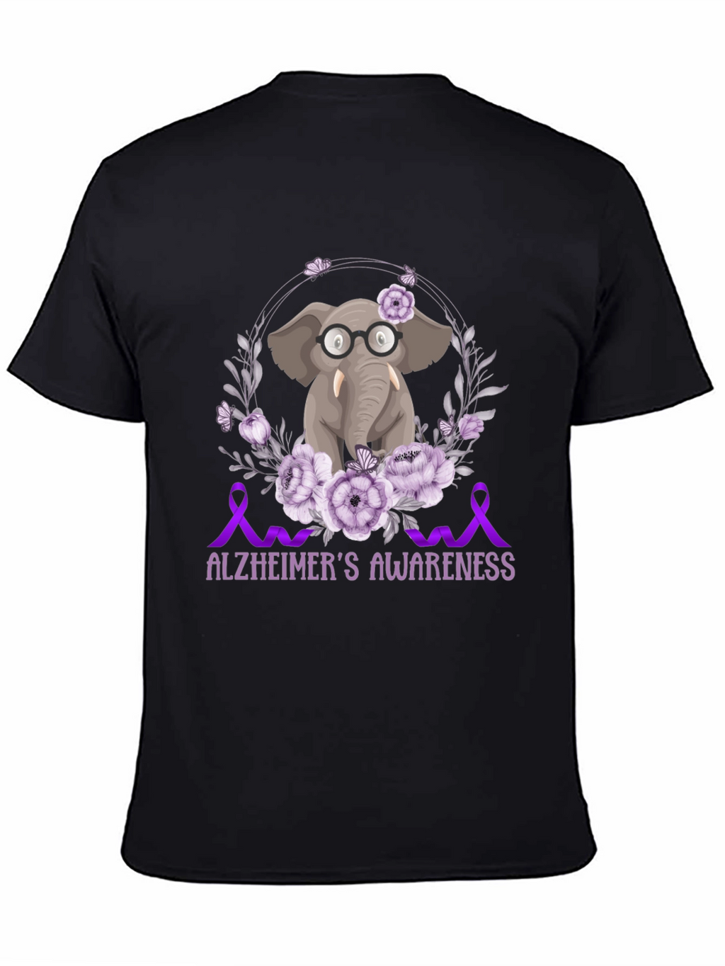 Alzheimers Awareness Elephant T-Shirt